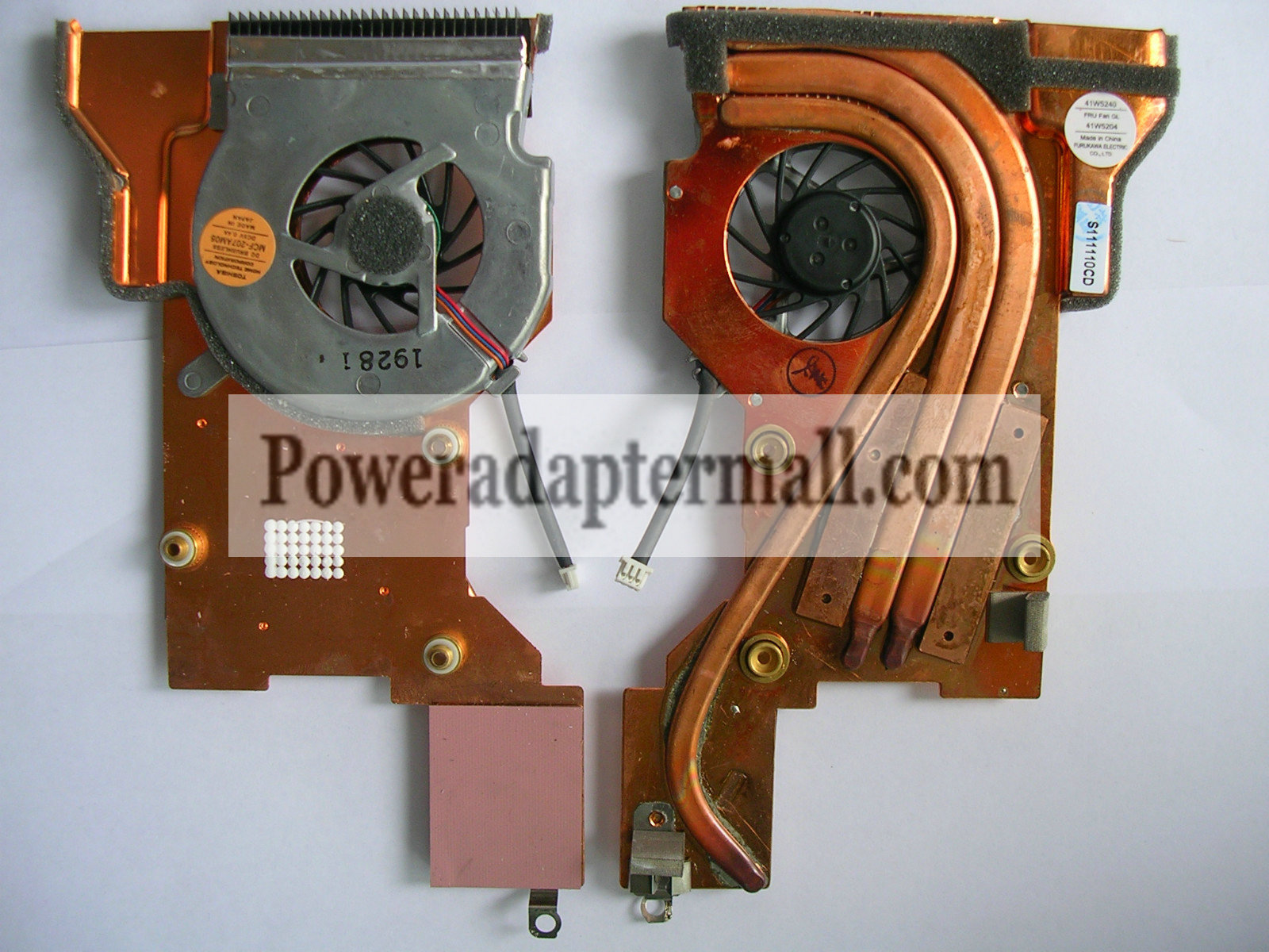 New IBM Thinkpad T40 T42p T40p Long Power Fan Heatsink - Click Image to Close